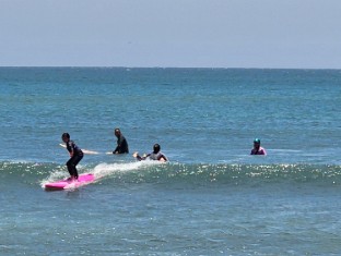 Surfing at Danna Point